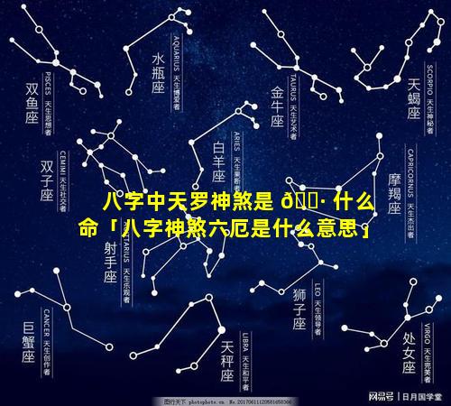 八字中天罗神煞是 🕷 什么命「八字神煞六厄是什么意思」
